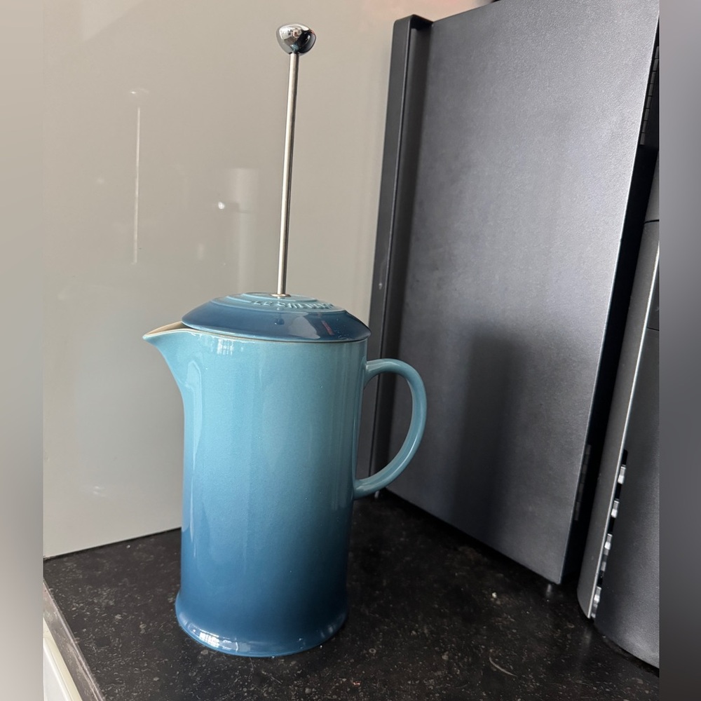 Le Creuset Blue French Press